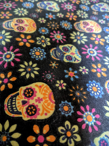 Halloween Fabric, Skull Fabric, Polycotton Fabric